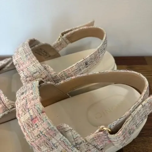 Vionic Sandals 9 Marselle Adjustable Lug Comfort Multicolor Tweed Platform - Image 3