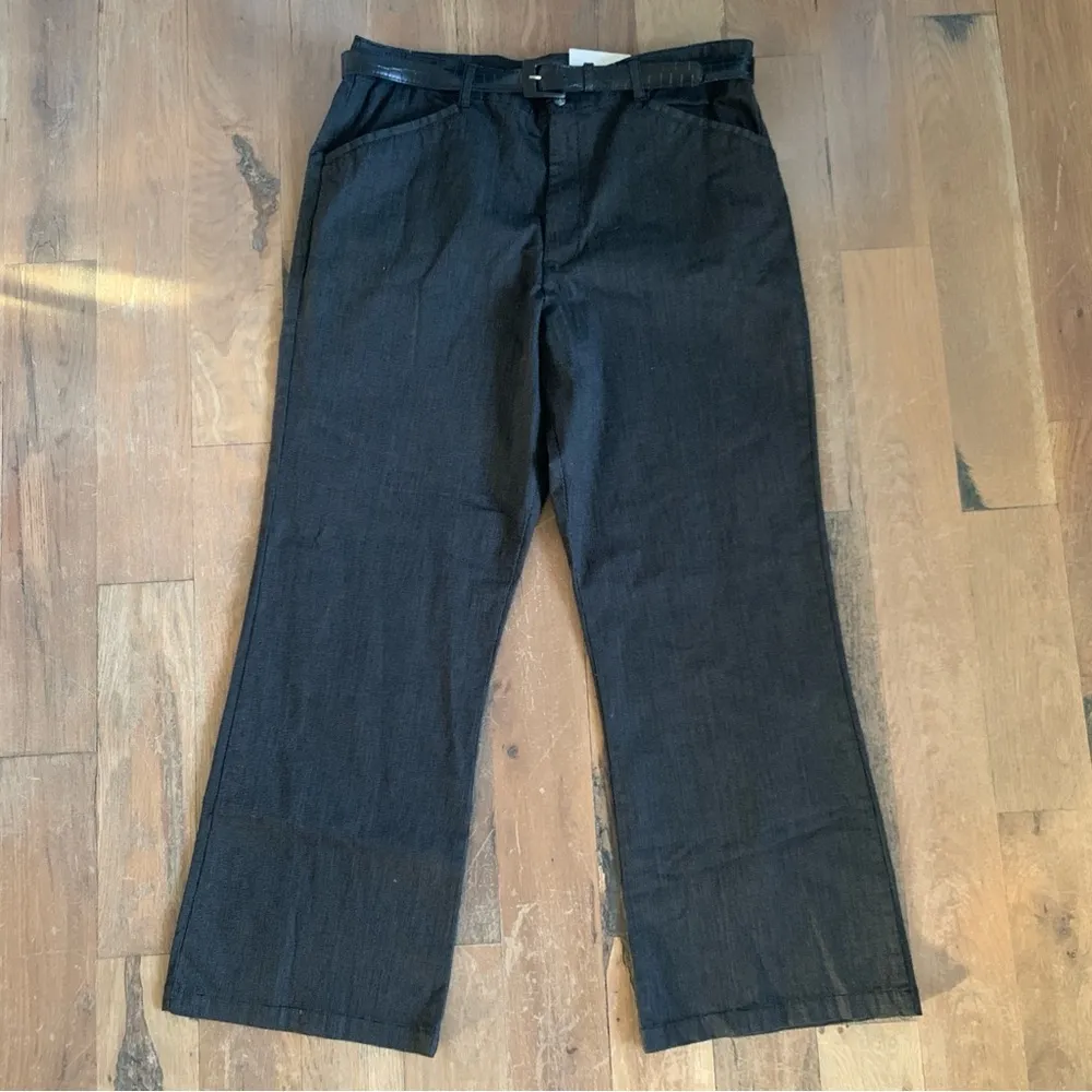 White Stag Essential Trouser Stretch Striped Pants NWT Size 18 - Image 2