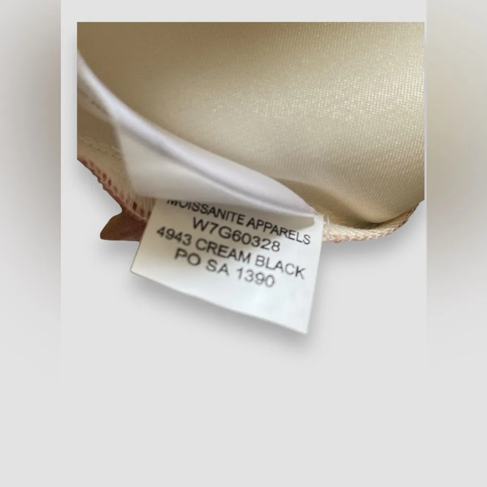 Band Of Gypsies Slip Skirt Cream Satin Floral Print Womens Size Medium NWT - Image 8