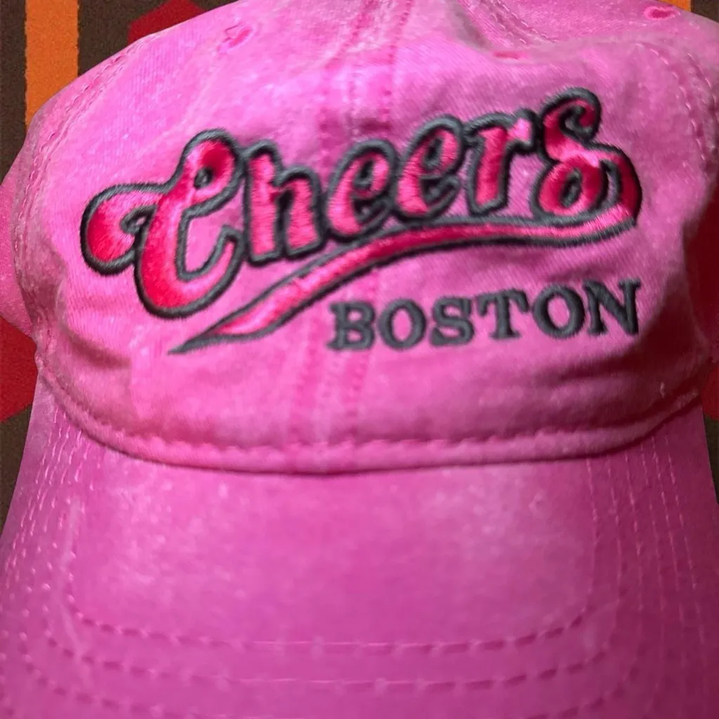 NWOT Vintage Cheers Boston 🍻 Faded Pink Baseball Cap - Image 2
