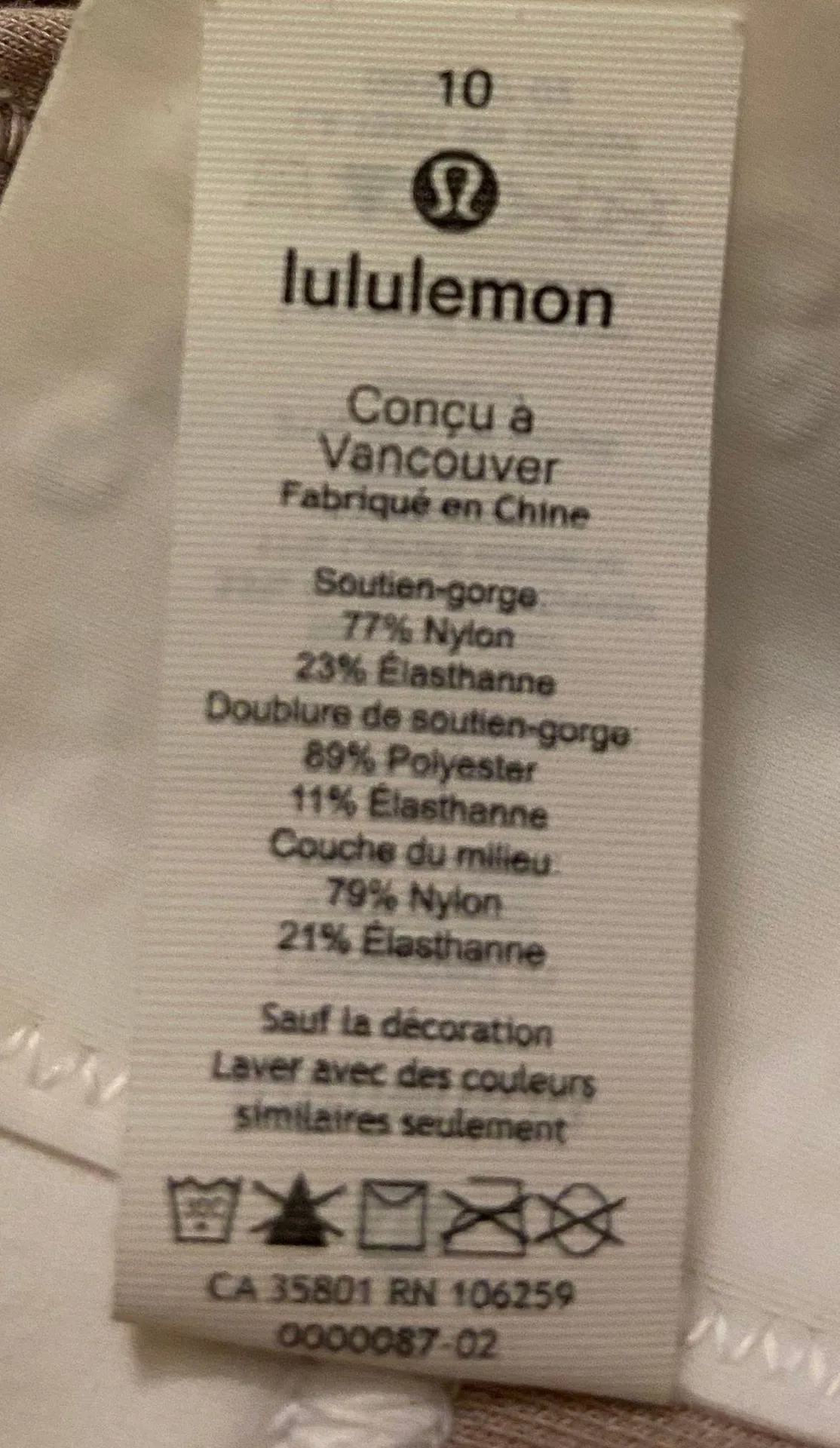 Lululemon Sports Bra - Image 2