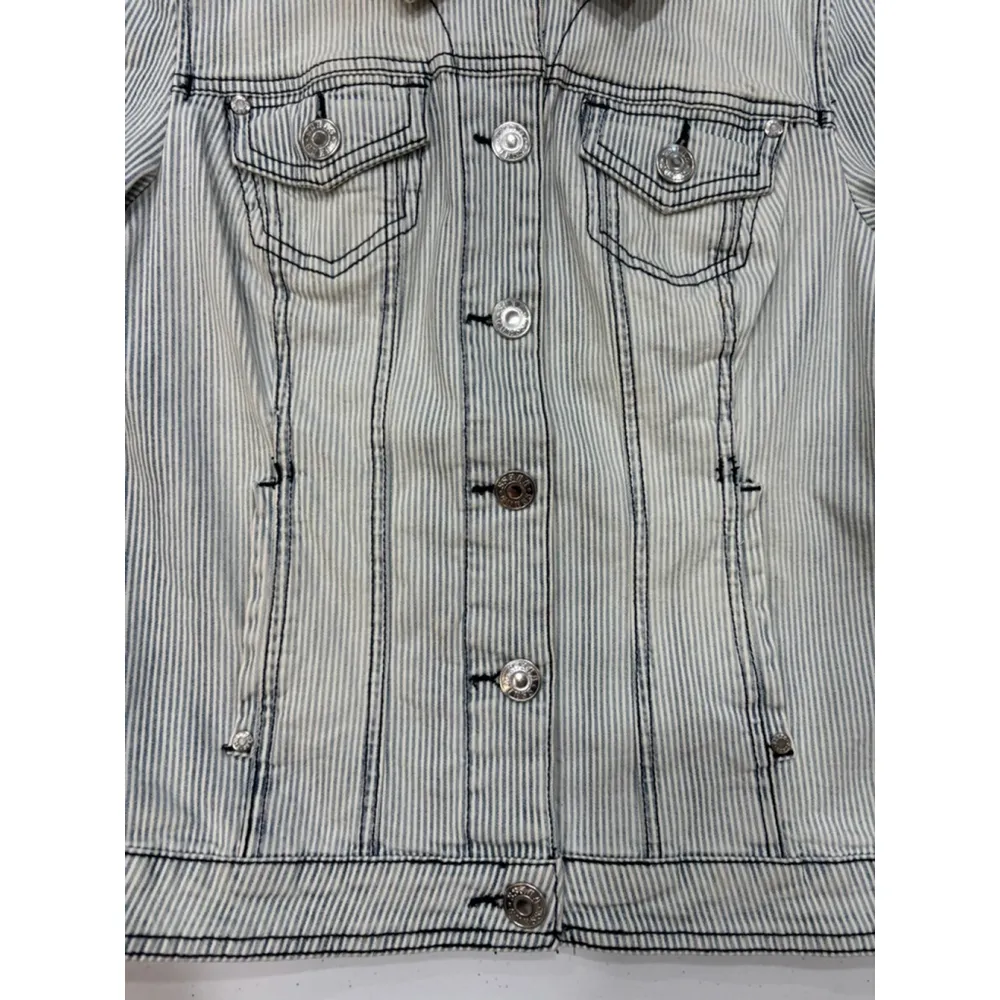 Vintage Guess Denim Jean Jacket, Button Front, Medium - Image 3
