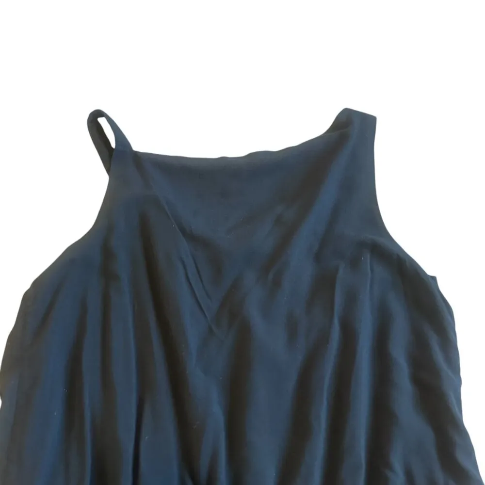 Theory Jaylyn Rove Black Sleeveless Dress A-Line Black Stretch Size 10 Women's - Image 8