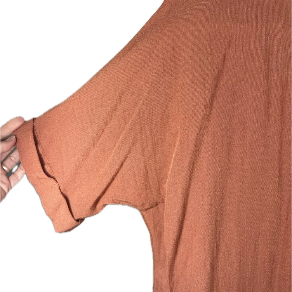 Maurice's Maurice’s| Rust Button Down Oversized Shirt - Image 3