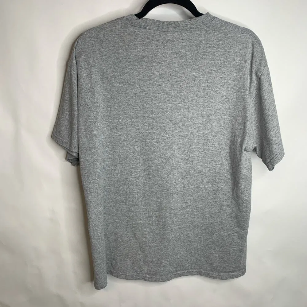 MIZZOU Football T Shirt Sz Large Gray Black Graphic - Image 2