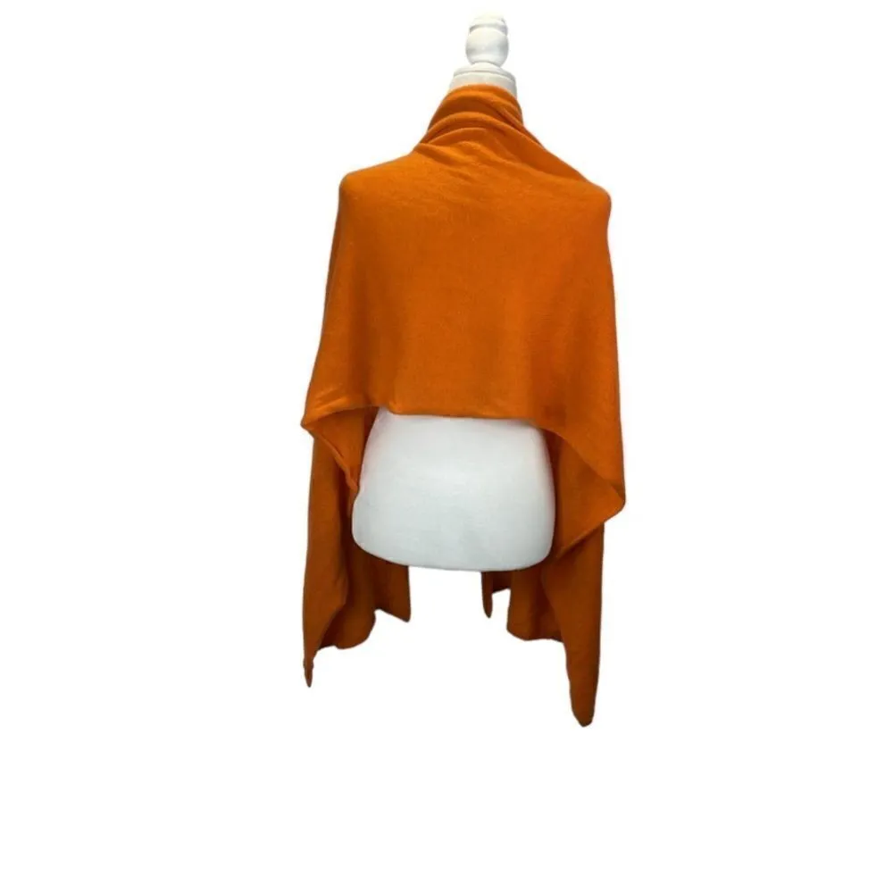 SCARF Orange Rectangular Oversized Very Soft - Image 5