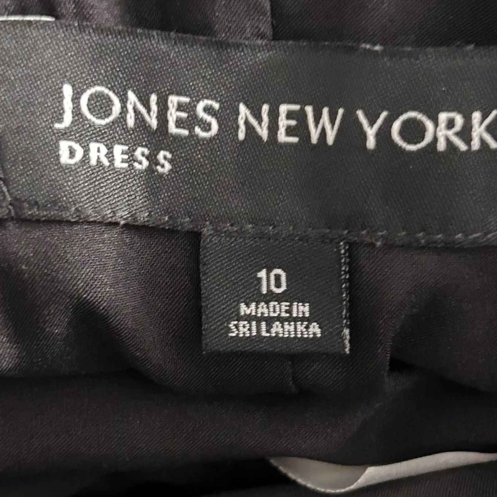 Jones New York Fit & Flare Dress Black Pink‎ 10 - Image 6
