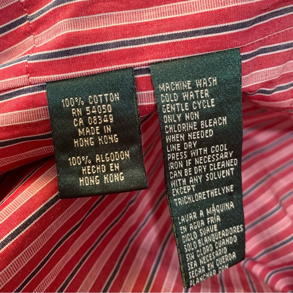 Ralph Lauren Naval Supply Company women's large red vest water cotton - Image 4