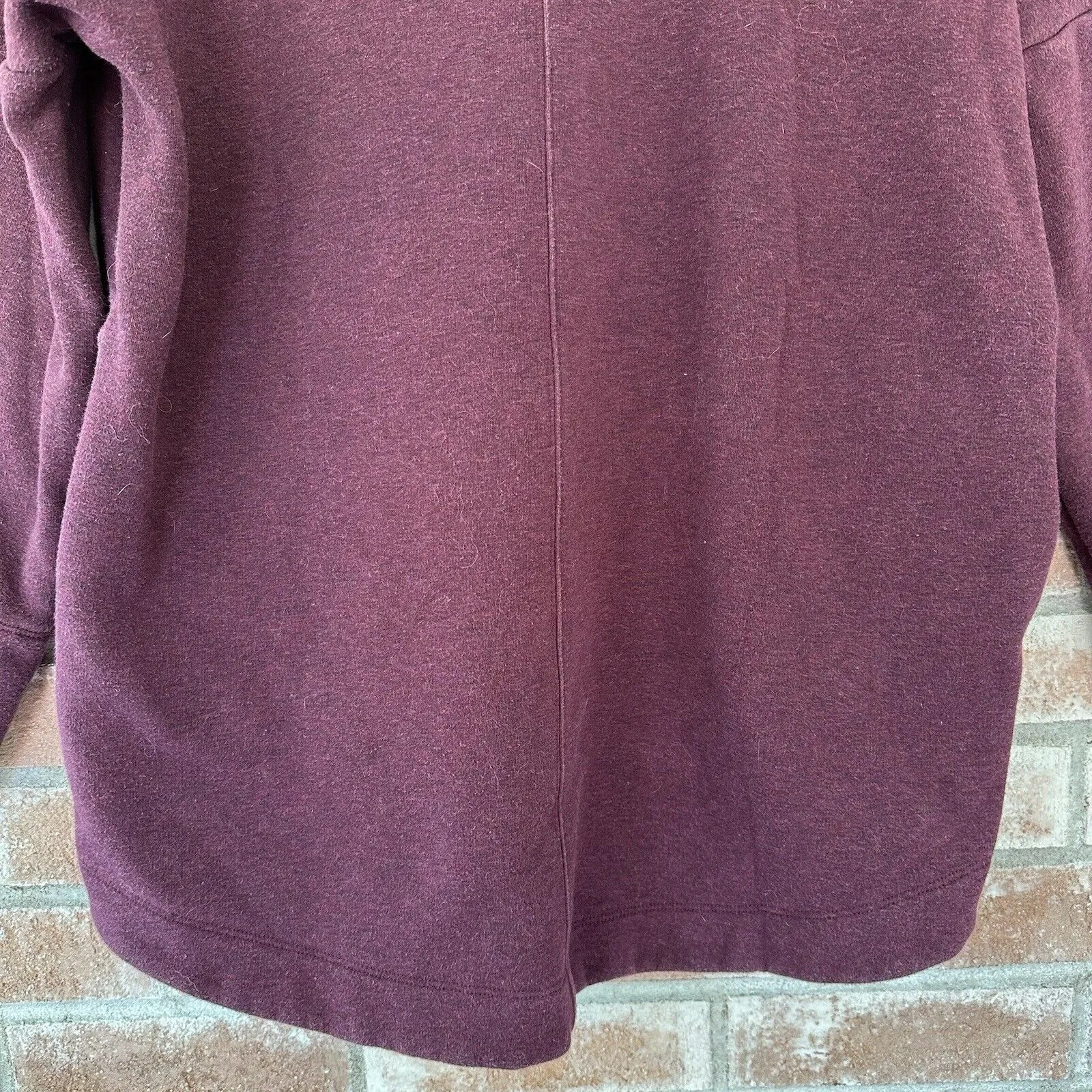 Athleta Cozy Karma Funnel Neck Sweatshirt Purple Medium - Image 9