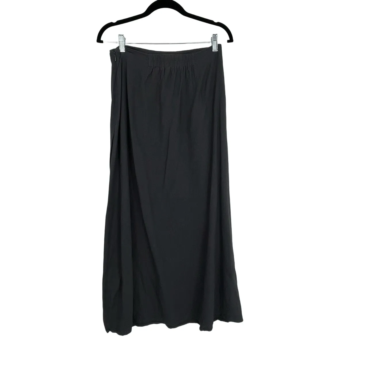 Splendid Women's Black Romantic Goth A-Line Sleek Minimalist Maxi Skirt XS - Image 5