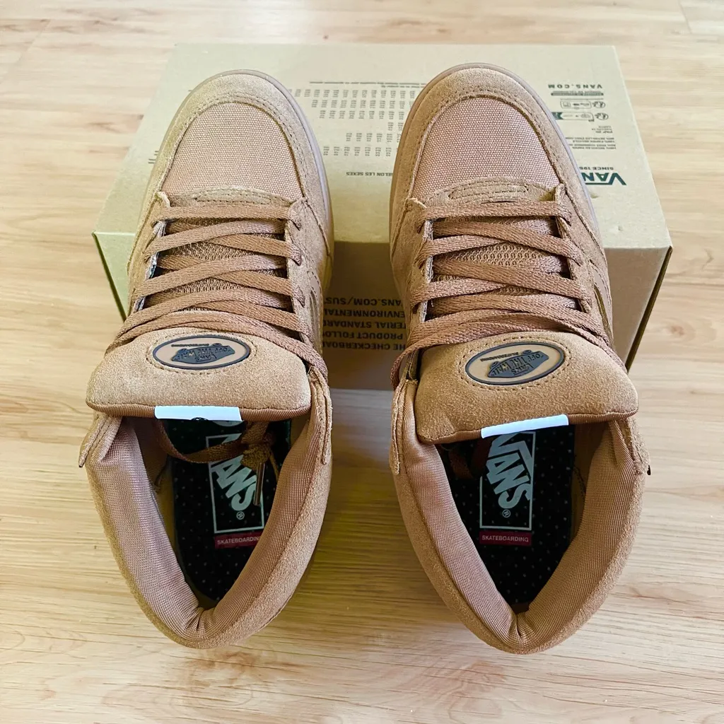 Vans Zahba Mid Brown / Gum Women Size 8.0 US Mens 6.5 US - Image 7