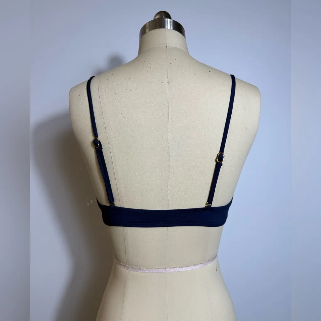 New! L*SPACE‎ JAMIE BIKINI TOP Midnight Blue Size Medium $88 - Image 5