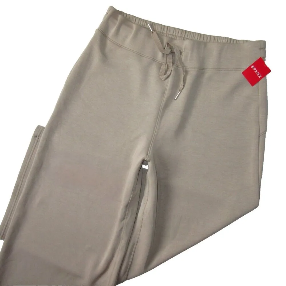 NWT SPANX 50433T AirEssentials Wide Leg Cropped in Fawn Airluxe Pants 1X Tall - Image 2