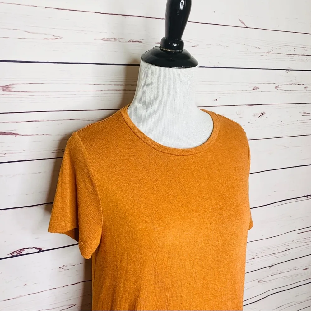 Universal Thread Orange Side Tie Casual Summer T-Shirt Size Small - Image 8
