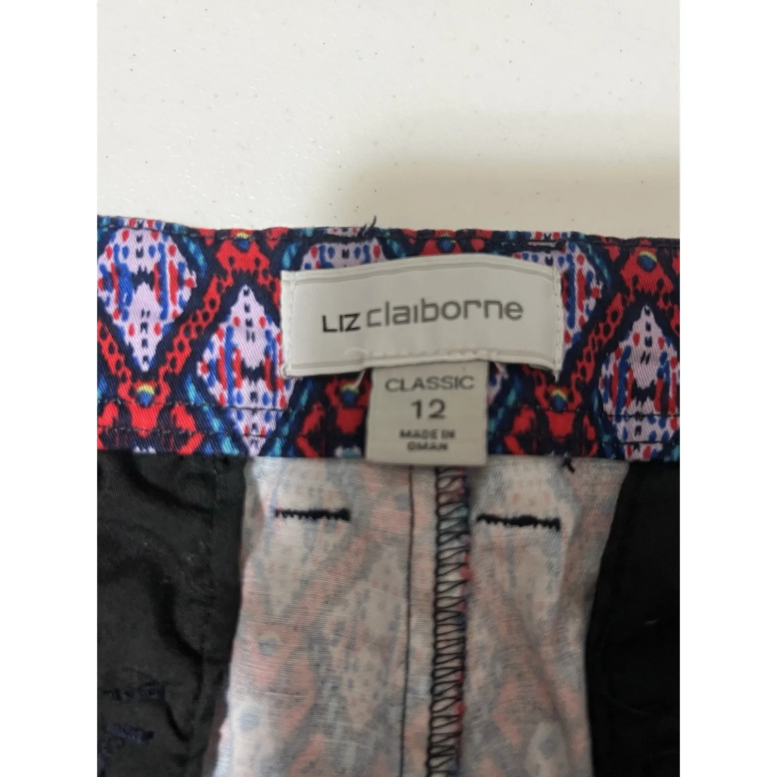 Liz Claiborne Women’s Size 12 Multicolor Geometric Print Classic Shorts NWOT - Image 5