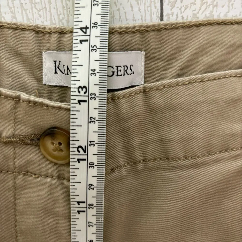 Kim Rogers Tan Bermuda Shorts Size 18 - Image 6