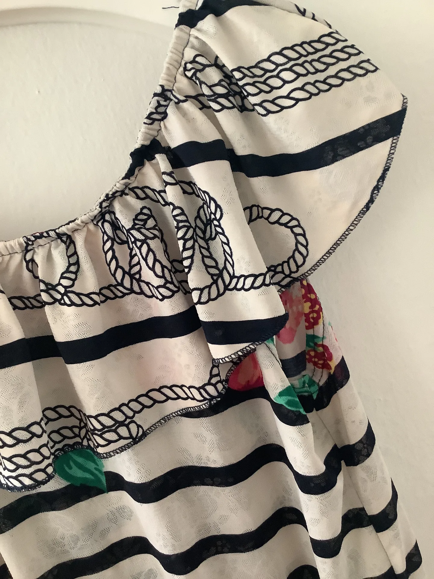 Cute Fruity Summer Top Blue Size M - Image 5