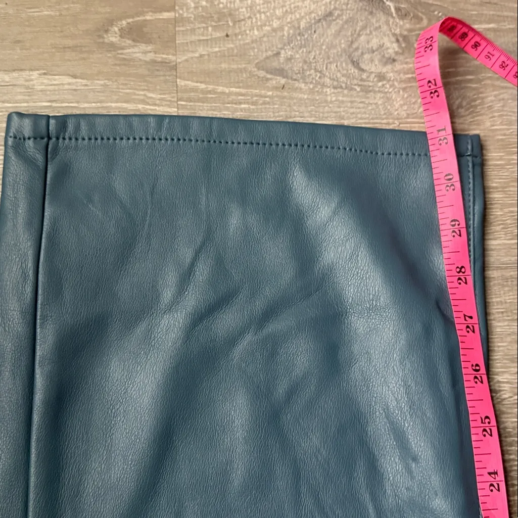 NEW Judy Blue high-waisted tummy control faux leather bootcut pants 32 - Image 10