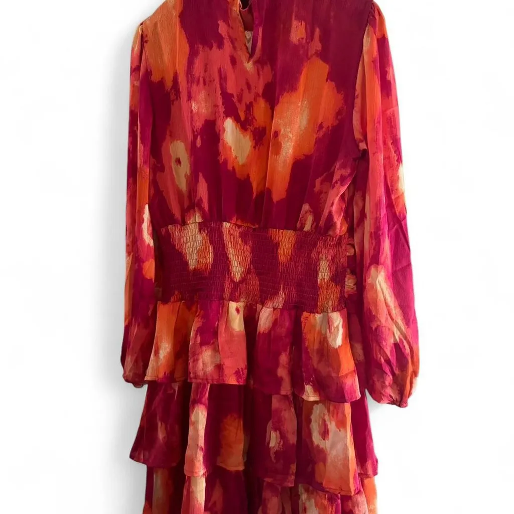 Pink And Orange Manae Dress medium NWT Red - Image 2