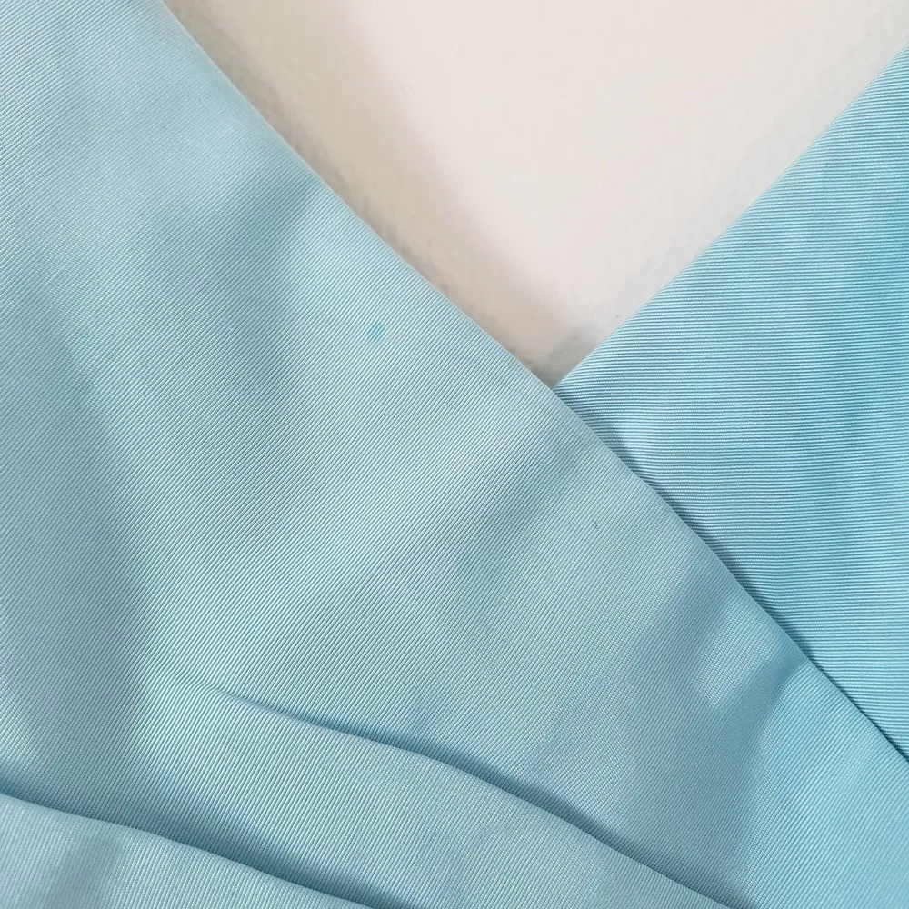 Glint Cotton & Silk Tank Dress Simple Cocktail Baby Blue Size 10 - Image 5