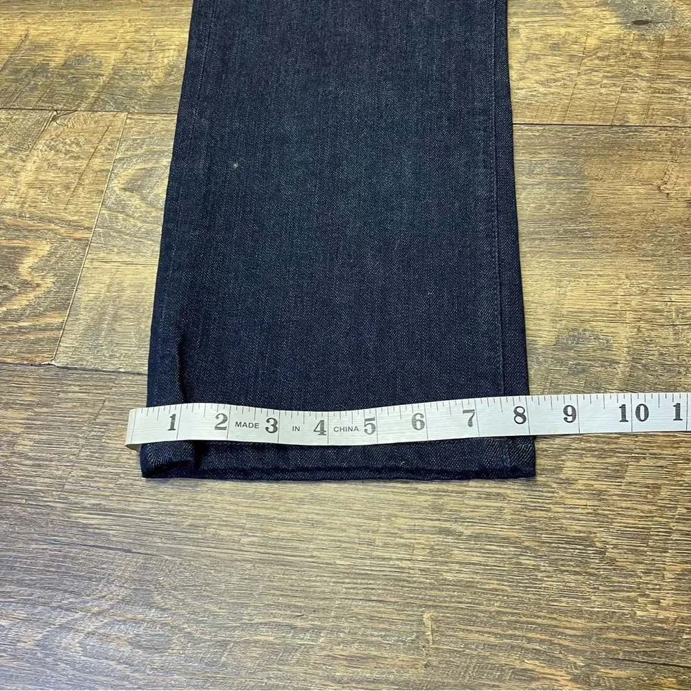 Talbots Jeans Women 10/30 Blue Curvy Fit Straight Leg Ankle Crop Denim Dark Blue - Image 5