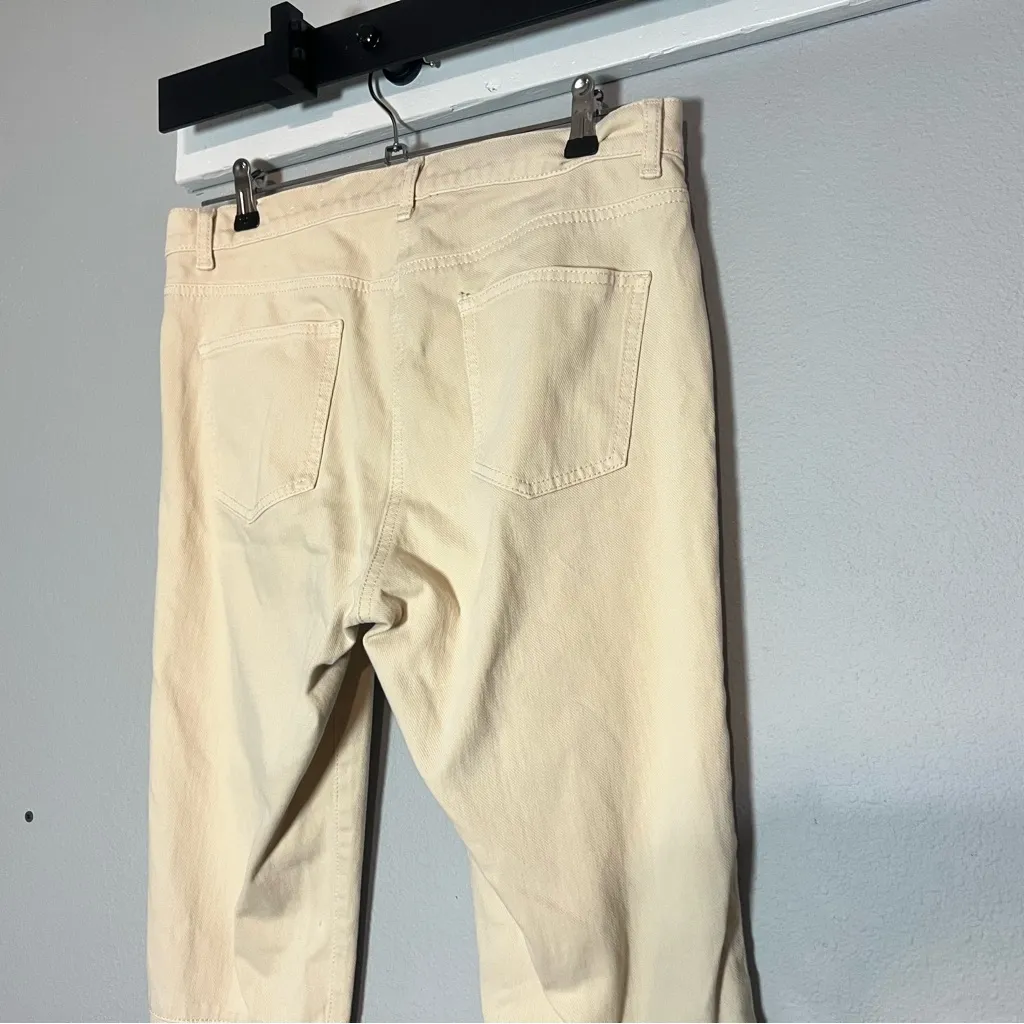 J. McLaughlin Skinny Khaki Tan Beige Pants Zipper Ankles Midrise Size 28 - Image 8