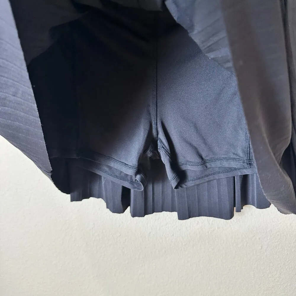 KYODAN Pleated Tennis Active Skirt with shorts Skort Black Size Medium - Image 4