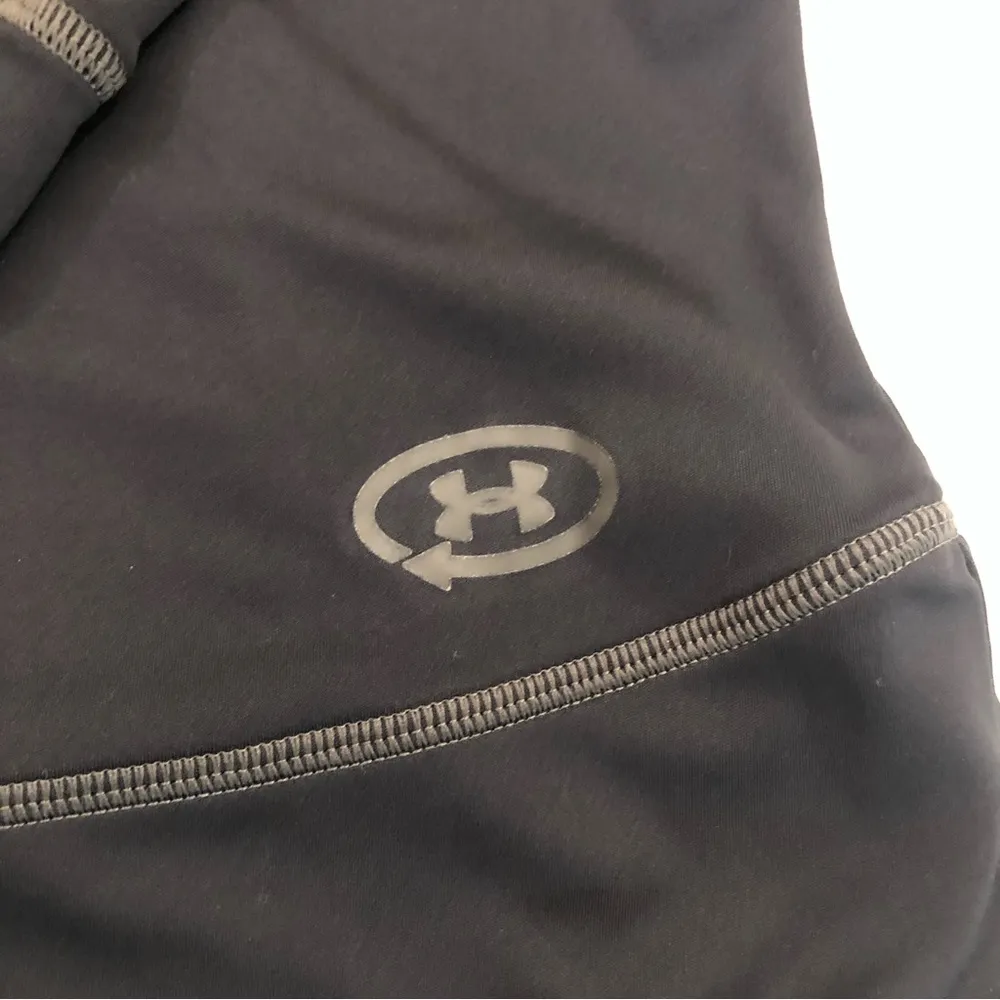 Under Armour Green Heatgear Semi-Fitted Black Compression Hoodie Women’s Size M. - Image 7