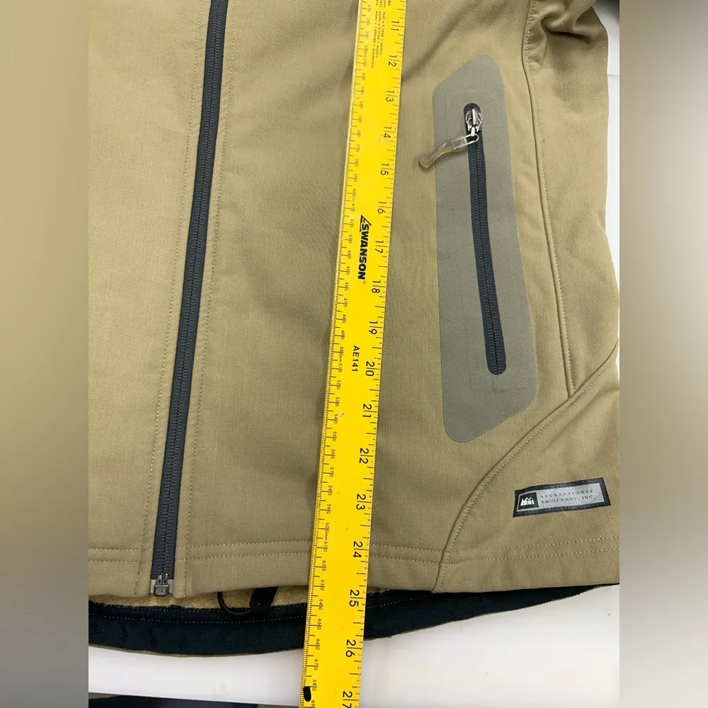 REI Women’s Full Zip Jacket Size L Khaki Size L Pockets EUC Tan Size L - Image 15