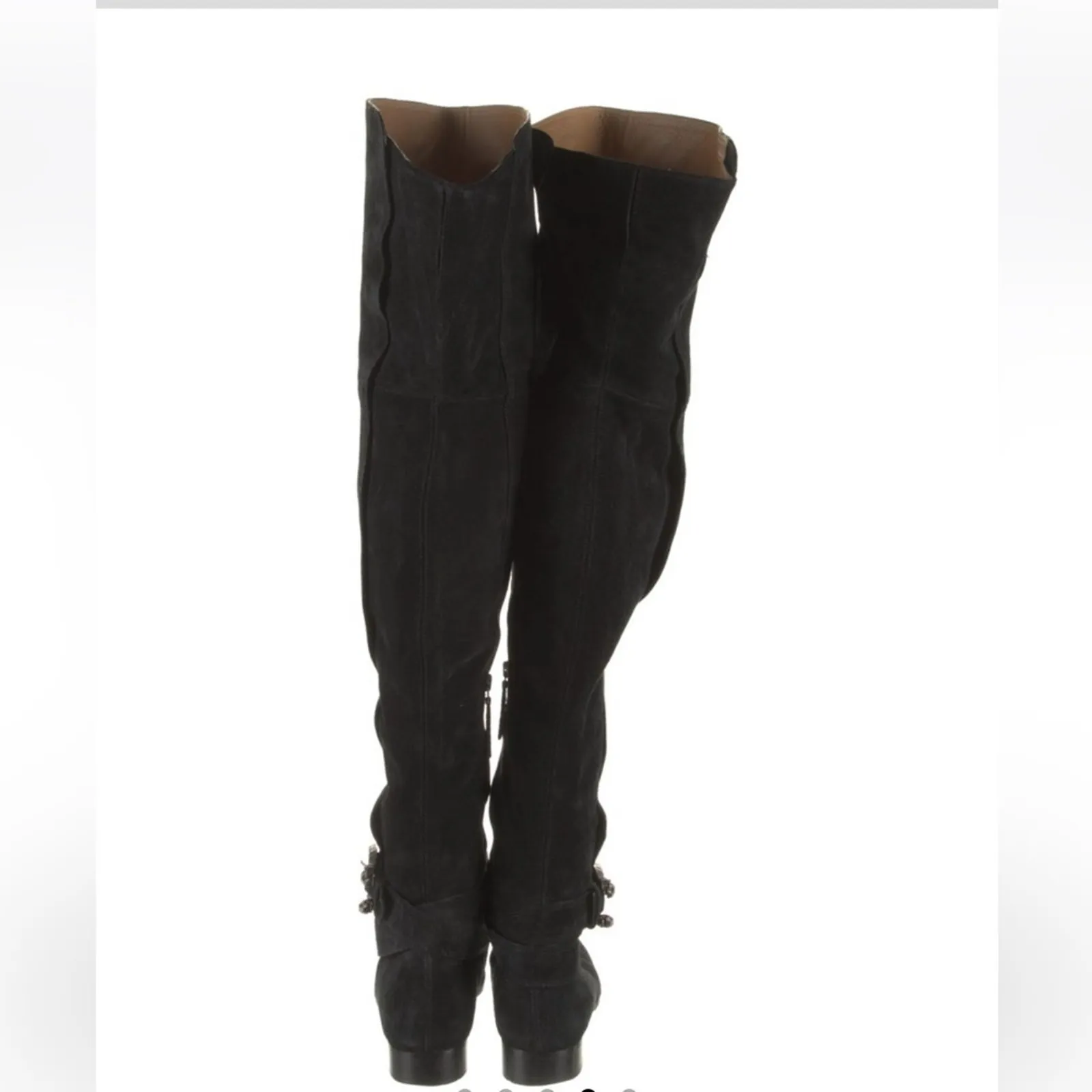 Gucci Black Dionysus Accent Suede Over the Knee Sock Boots 39.5 - Image 7
