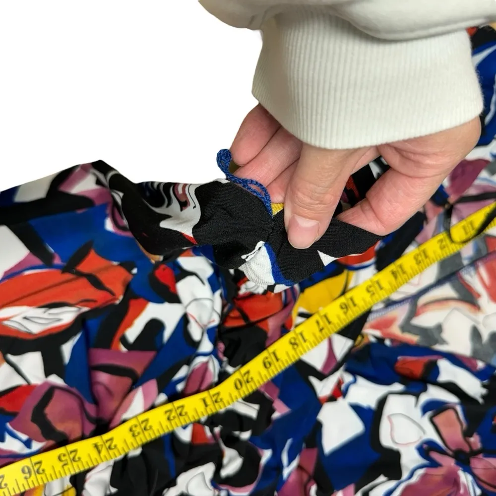 Eloquii Kimono Maxi Faux Wrap Dress Hawaiian Floral Long Sleeve Plus Size 18 - Image 16