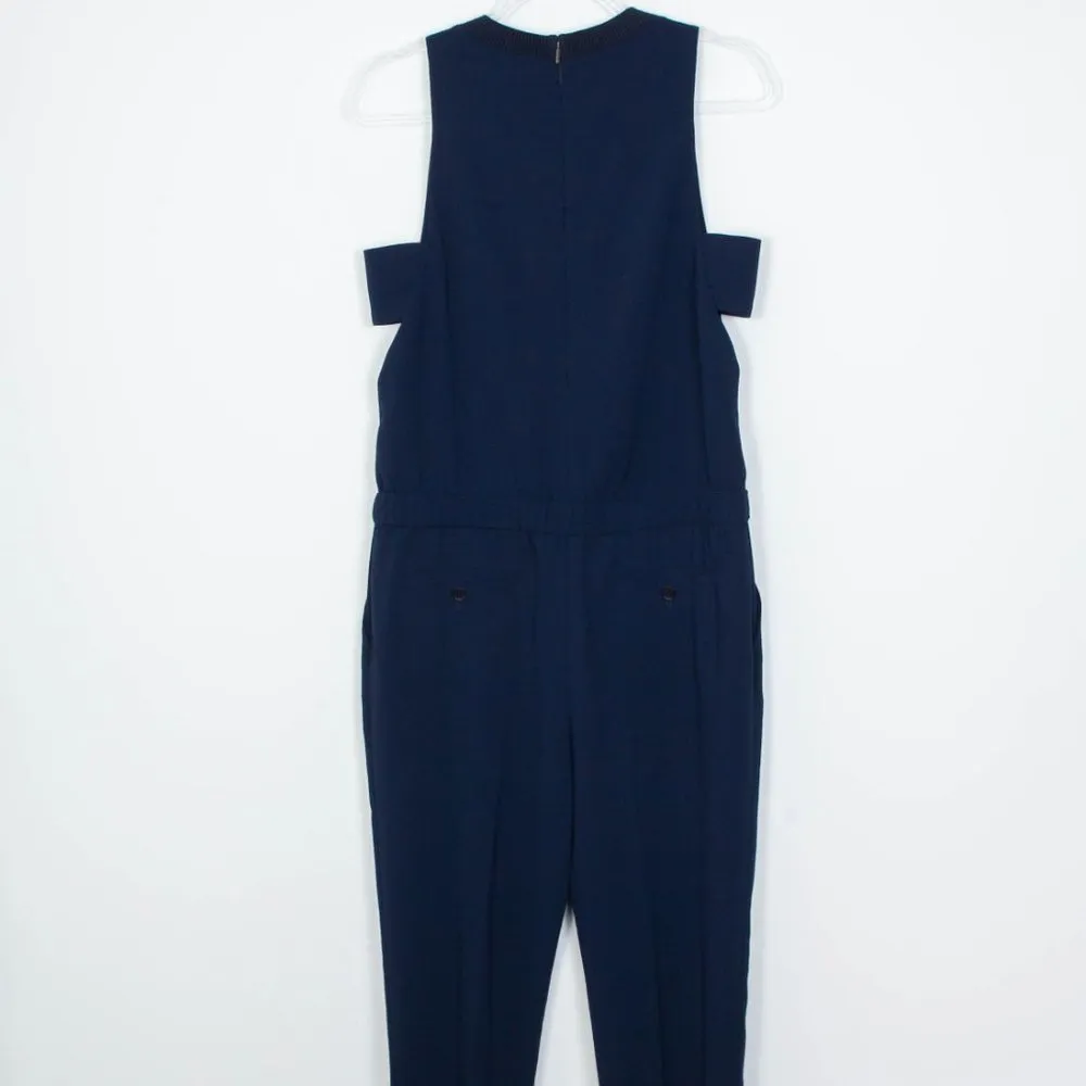 Trina Turk Yasmine‎ Sleeveless Pants Jumpsuit Navy Blue Womens Size 6 - Image 12