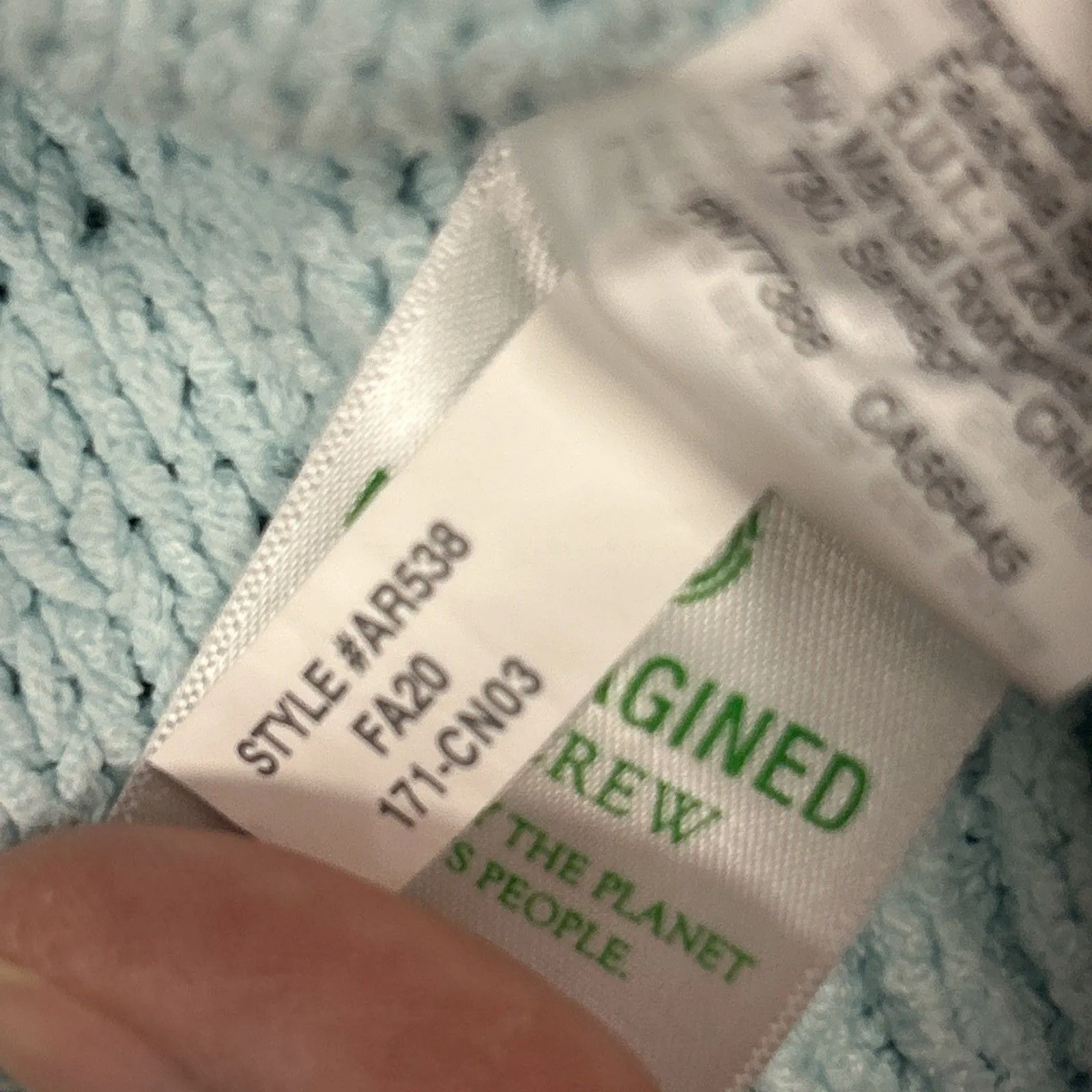 J Crew Sweater Womens Medium Tipped Beach Knit Pullover Relaxed Light Blue - Image 7