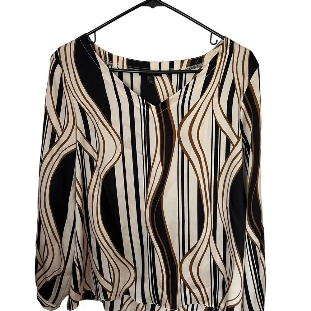 Drew Open Sleeve Pattern Blouse - Image 2