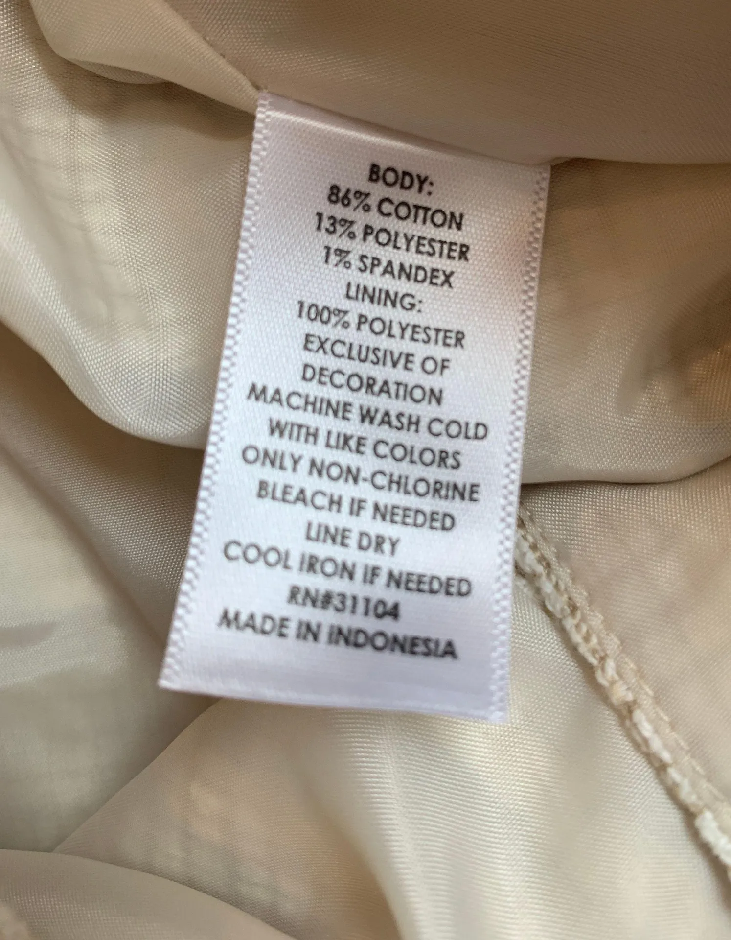 Dressy Beige Shorts Chinos  Womens 20W Curvy NWT - Image 6