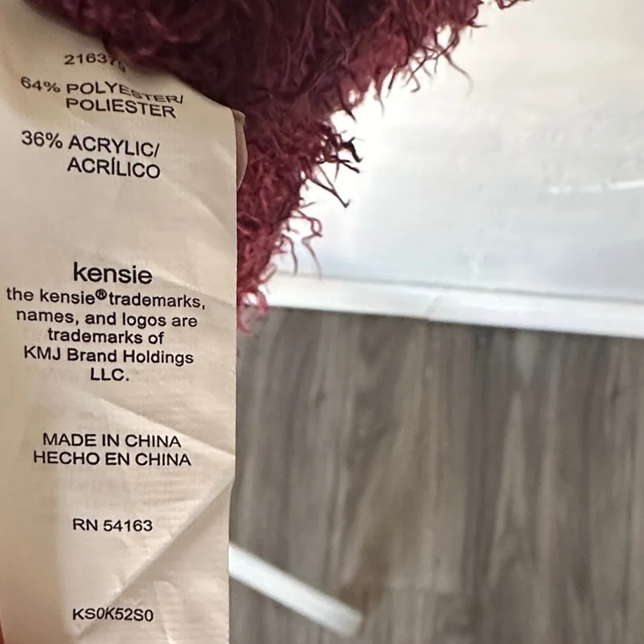 Kensie Burgundy Cardigan Sweater - Image 7