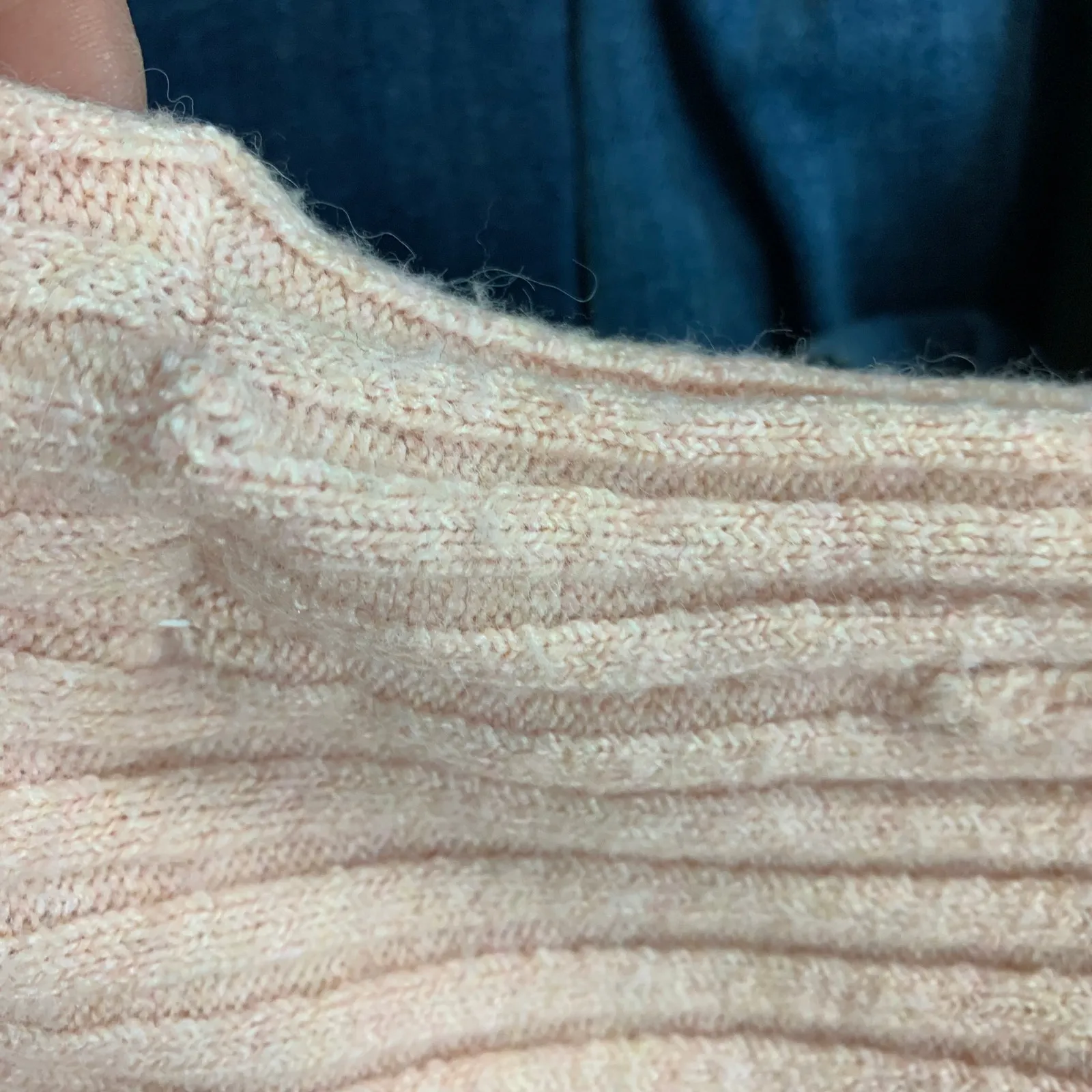 Nordstrom BP. Pastel Pink Turtleneck Tunic Sweater XXS Ribbed Oversize Cozy New - Image 5