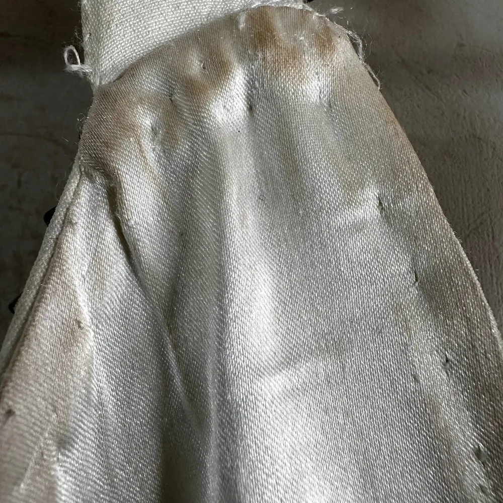 Tavi Mini Dress Plunging V Neck Cross Back Crystal Embellished White Small - Image 8