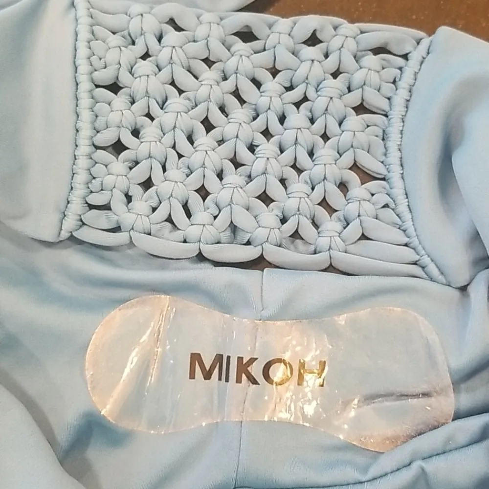 💕MIKOH💕 Macrame Bikini Set ~ Blue XL NWOT - Image 9