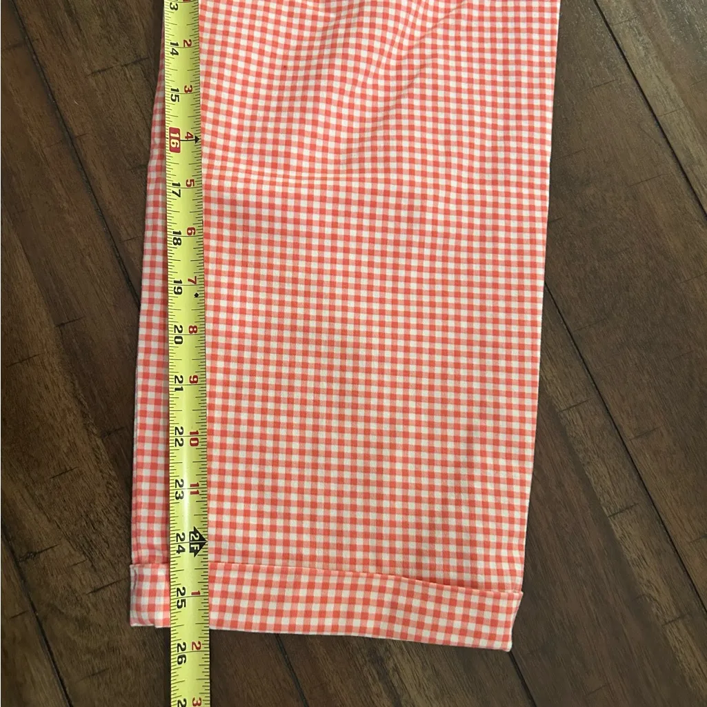 Tommy Hilfiger Heritage Hampton Red White Stretch Chino Gingham Pants Size 12 - Image 7