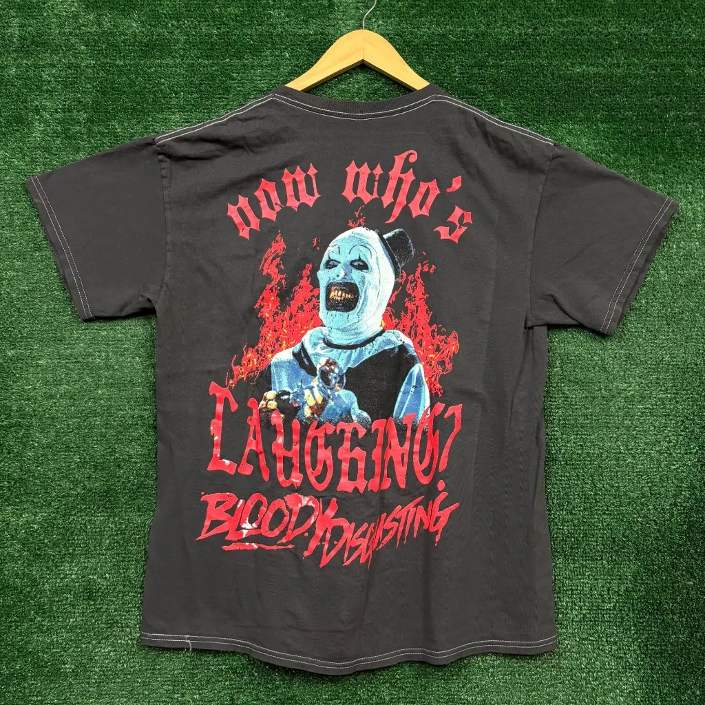 Bloody Disgusting x Terrifier Art the Clown Horror Tee M - Image 3