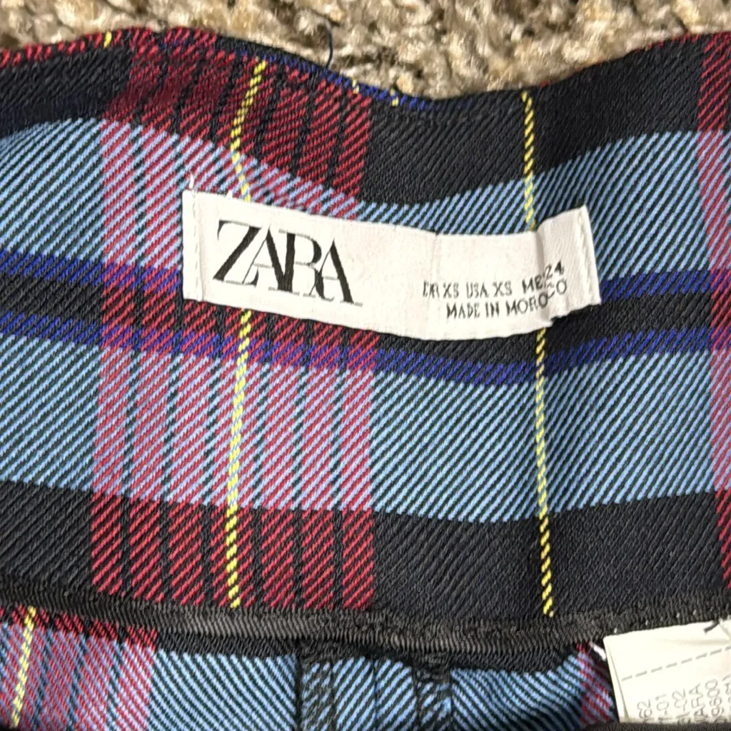 ZARA  Multicolor Plaid Pants - Image 5