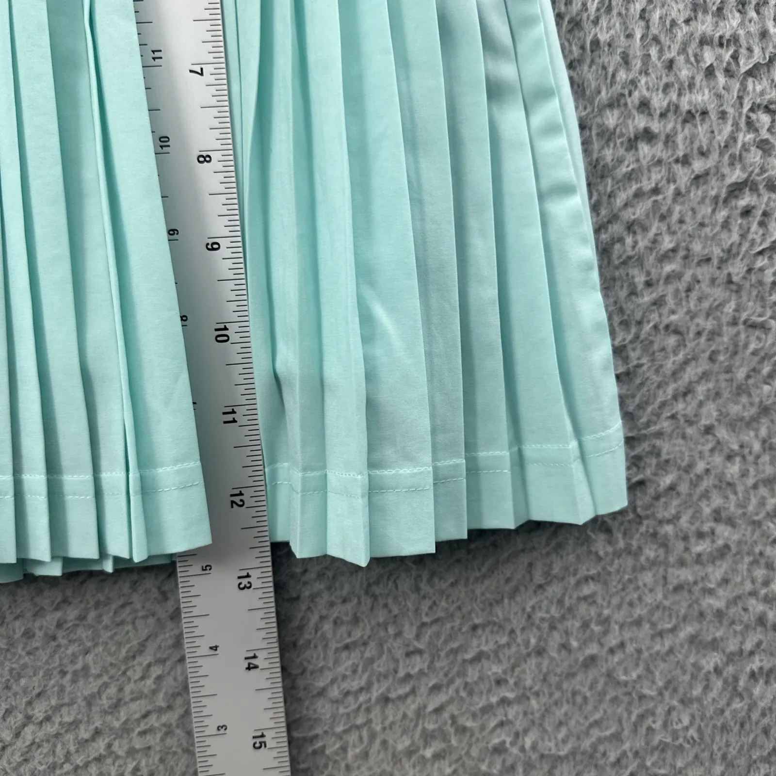 Lululemon Pleat To Street Skirt Skort Ace Spot Tranquil Blue Black Women's 6 - Image 8