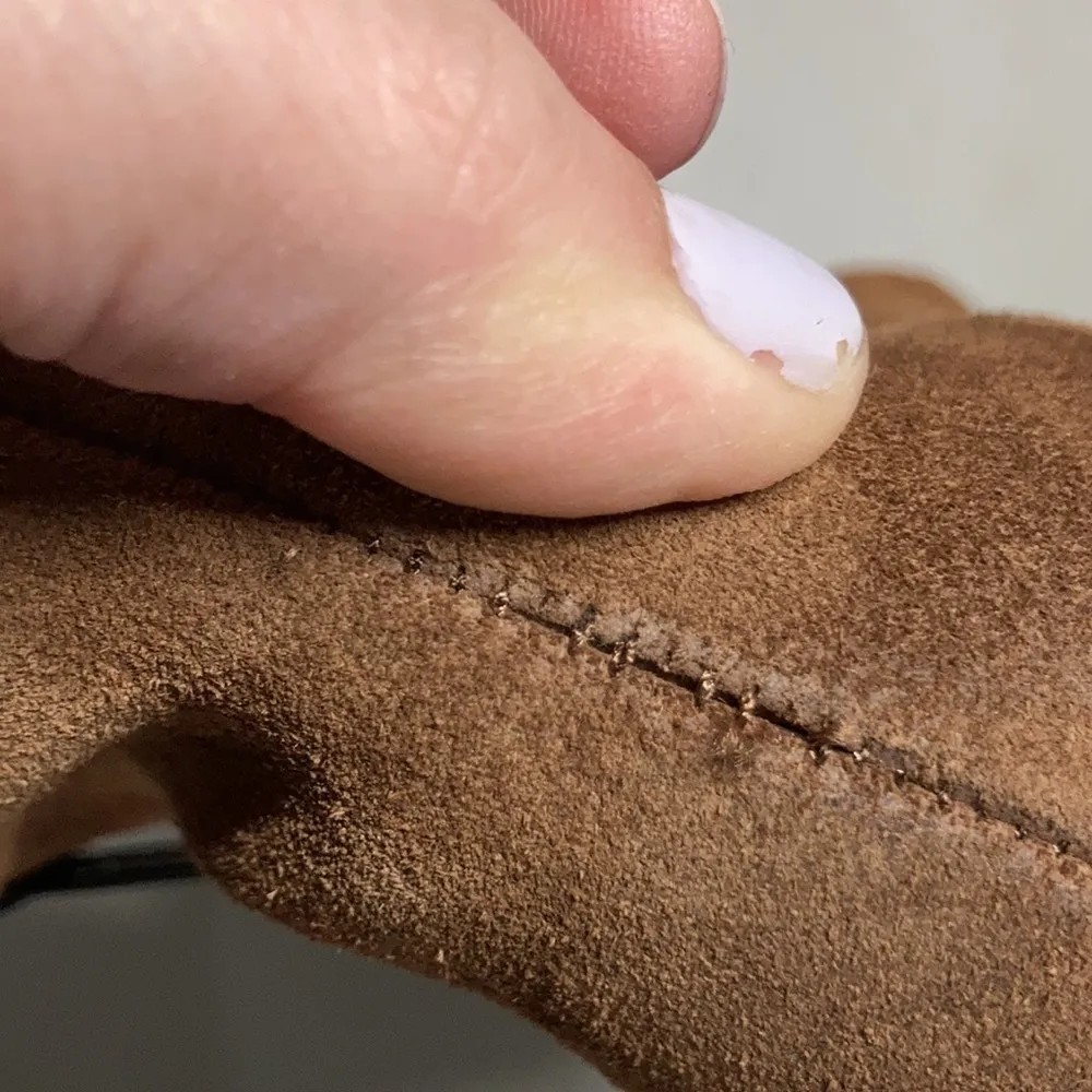 Born Aire boots brown leather heeled boots size 7 - Image 12