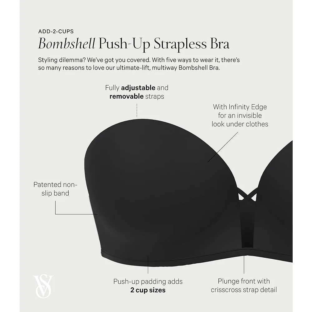 Victoria's Secret Very Sexy Bombshell Push-Up Strapless Bra Praline NWOT - Image 6