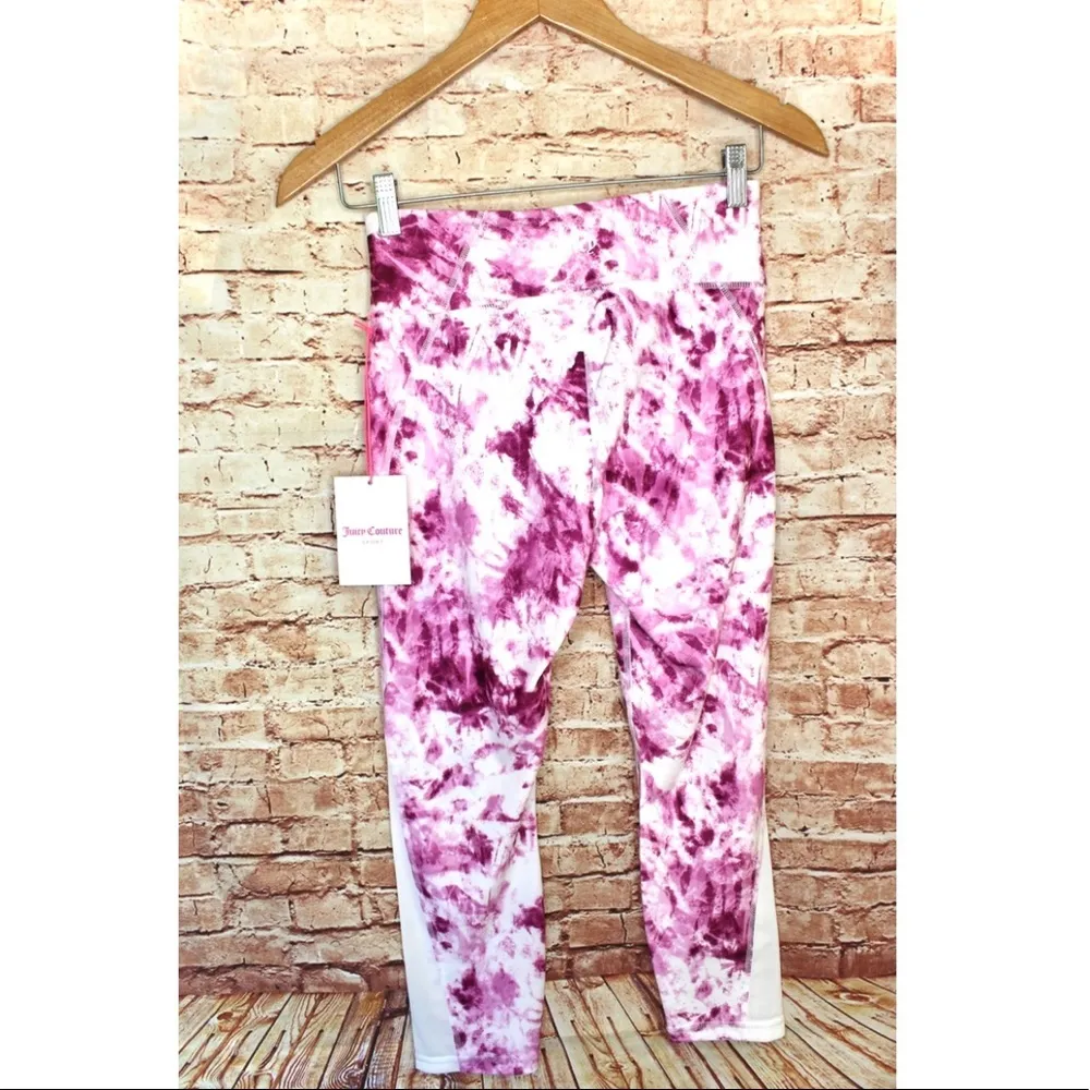 Juicy Couture Sport Sweet Sugar Beet Crop Leggings - Image 4