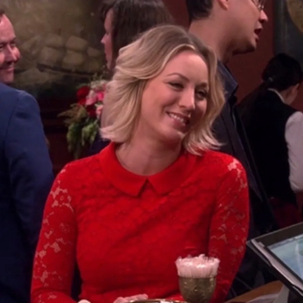 Ted baker red lace dress $300 designer classic fall cocktail formal  collared - Image 3