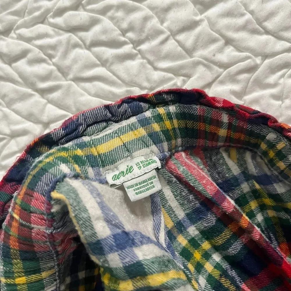 Aerie Soft Plaid Pajama red Gingham Lounge sleep Pants drawstring - Image 2