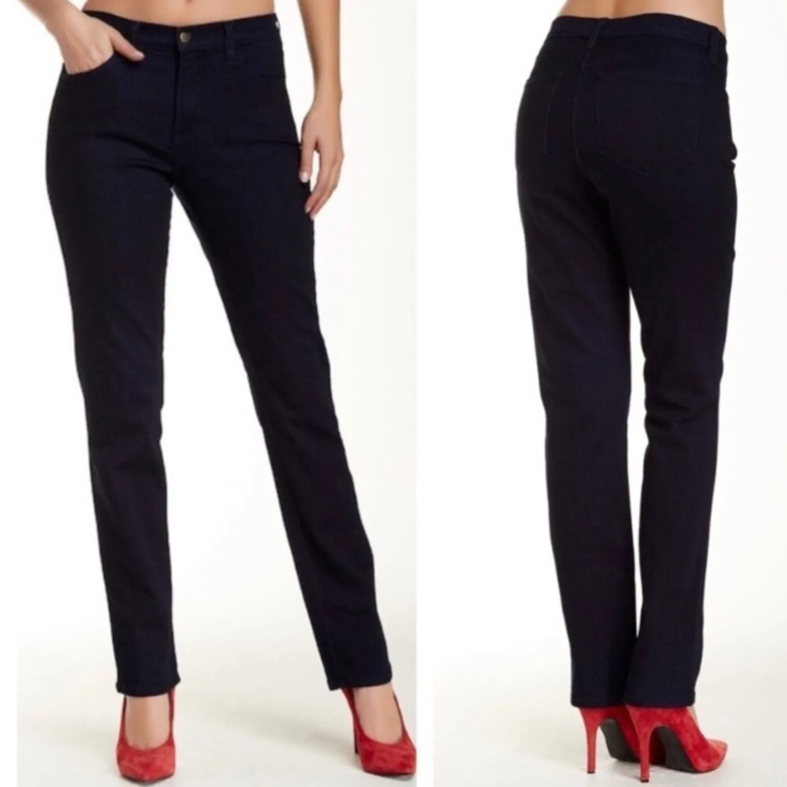 NYDJ Not Your Daughters Jeans dark blue high rise skinny jeans NEW 0 - Image 2