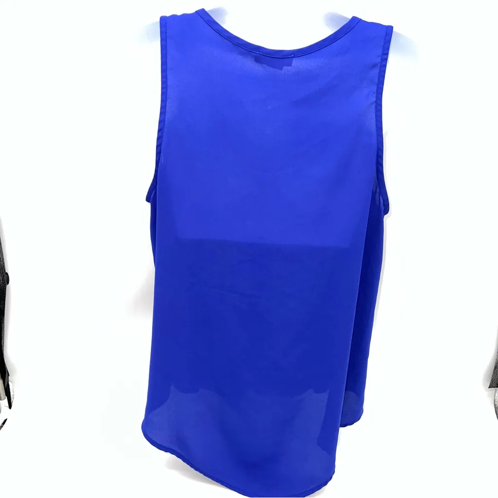 Lush Royal Blue V-Neck Tank Top - Image 5